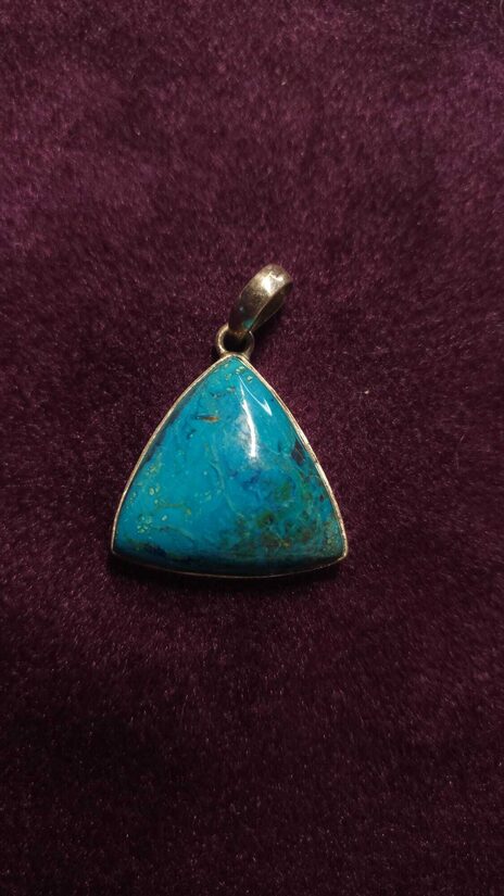 hrizokolas kulons sudrabā